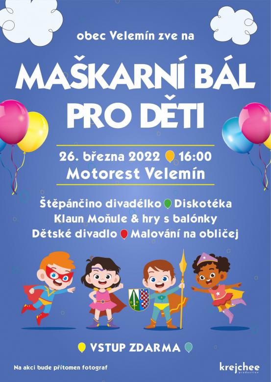 Maškarní bál pro děti