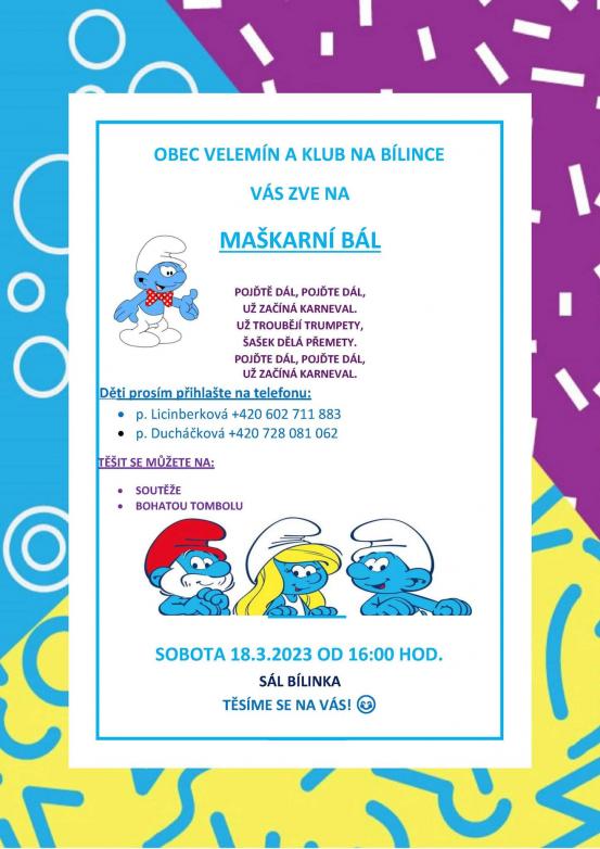 maškarní na Bílince